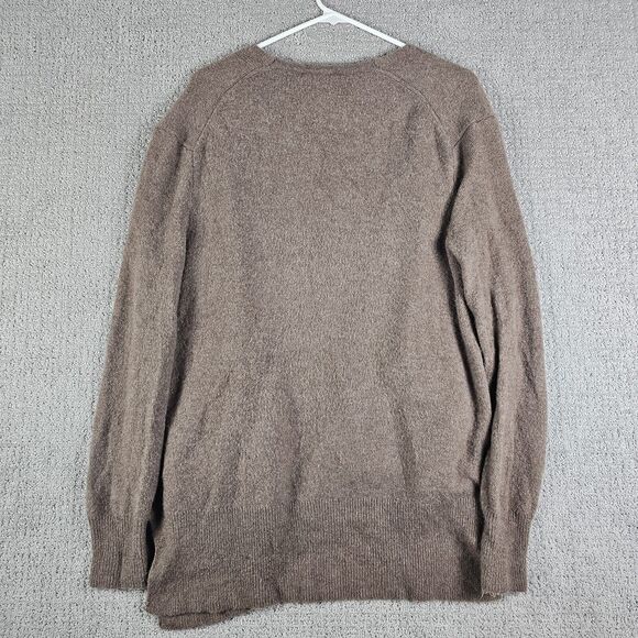 Madewell Merino Alpaca Wool Blend Open Cardigan Sweater Womens XS Brown Knit - Picture 4 of 9